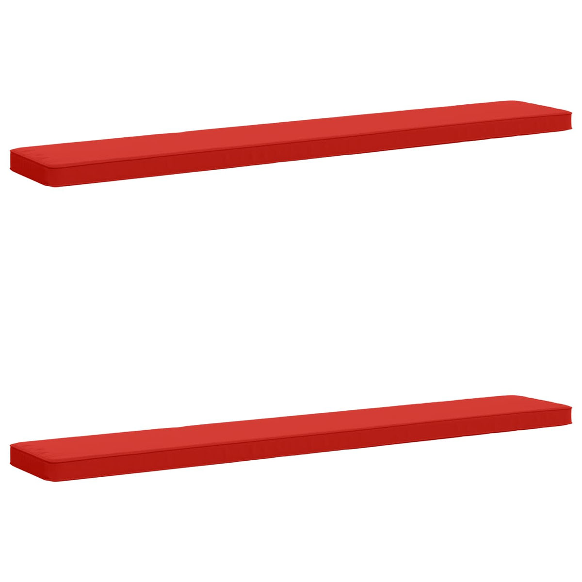 Jastučići za klupe - 2 dijela VUGHT 2 pcs 100% poliester Crvena