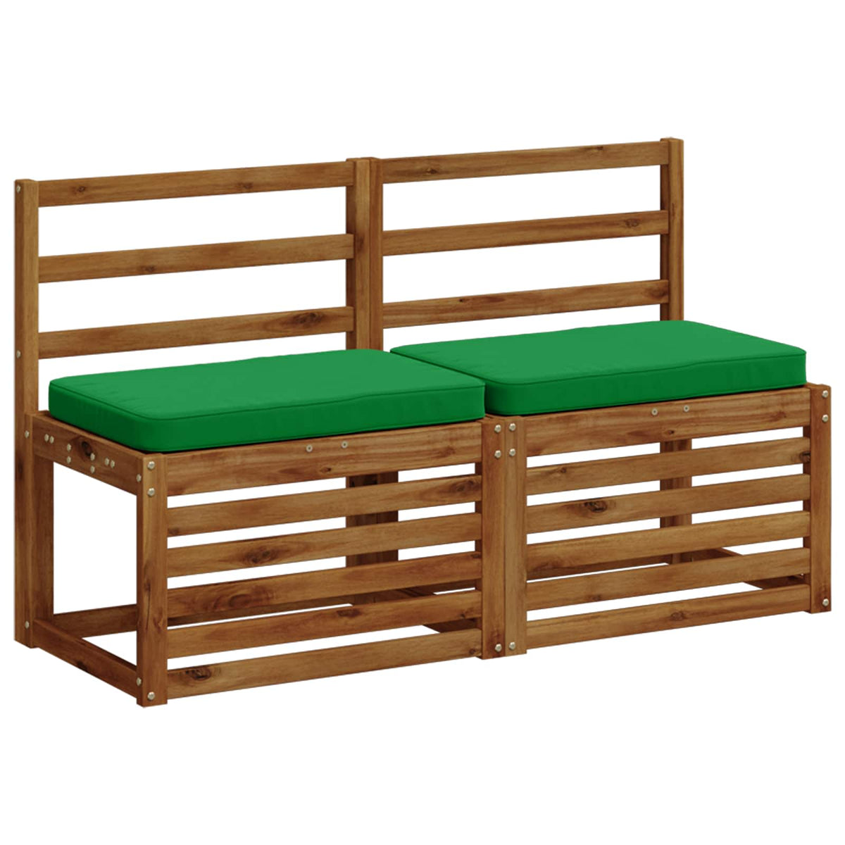 Jastučići za klupe - 2 dijela VUGHT 2 pcs 100% poliester Zelena