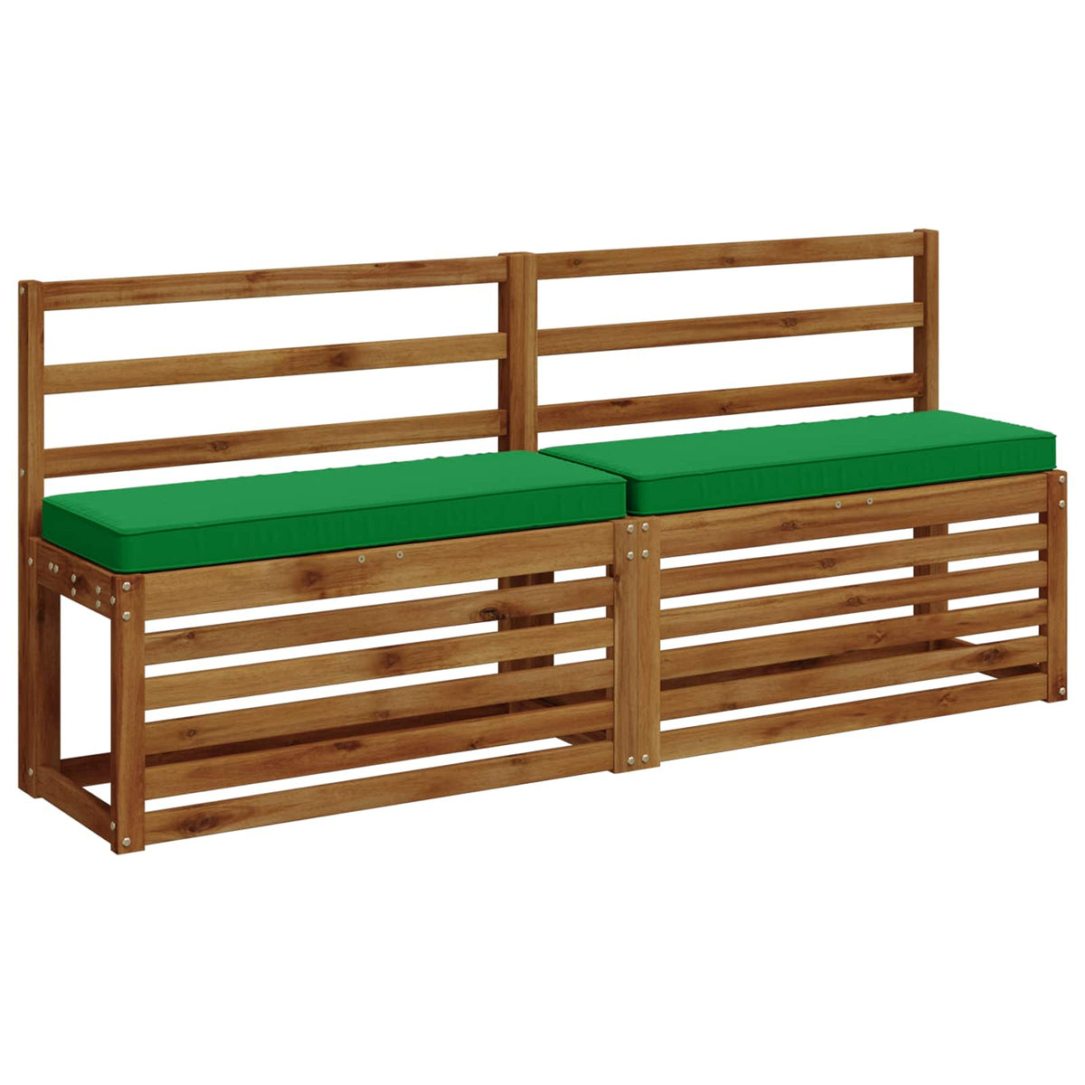 Jastučići za klupe - 2 dijela VUGHT 2 pcs 100% poliester Zelena
