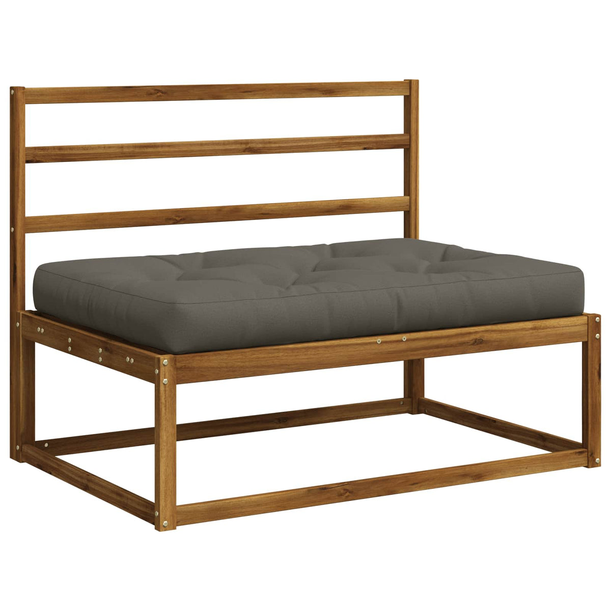 Jastučić za palete VIANEN 100% poliester Siva 120 x 60 x 12 cm