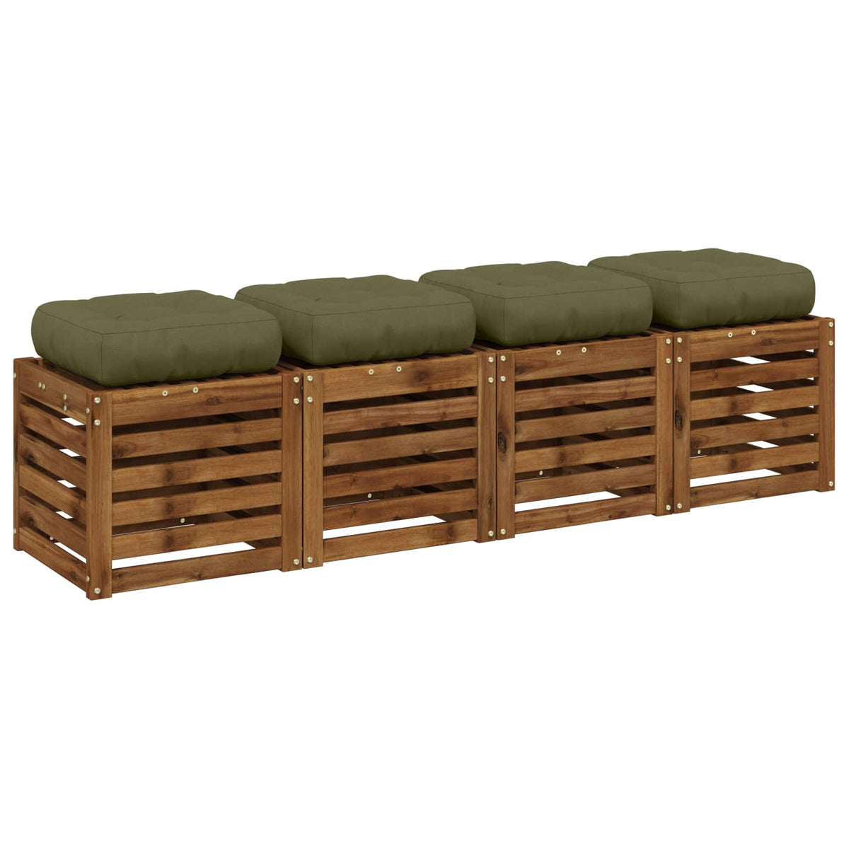 Jastučići za sjedalo od 4 dijela VIANEN 4 pcs 100% poliester