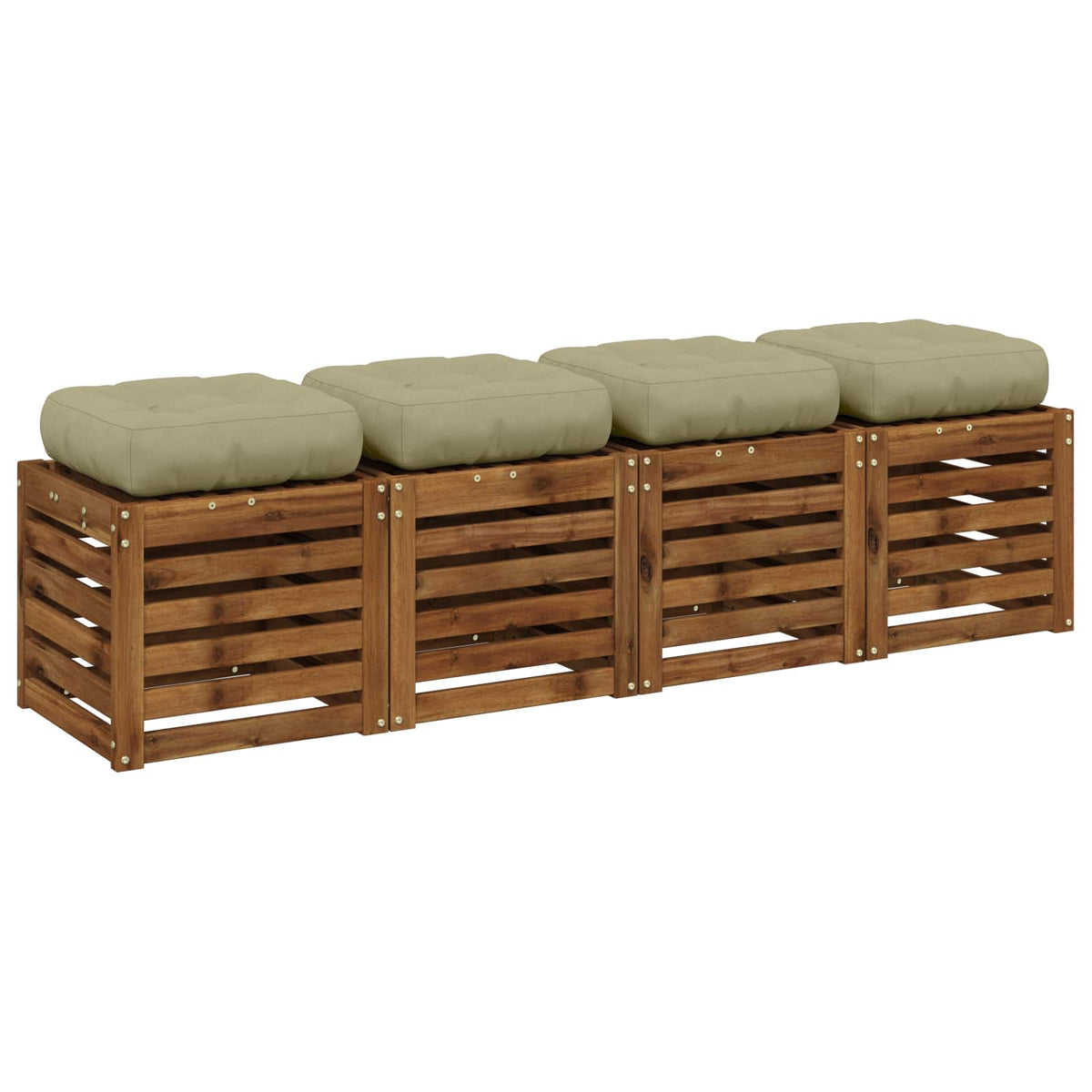 Jastučići za sjedalo od 4 dijela VIANEN 4 pcs 100% poliester
