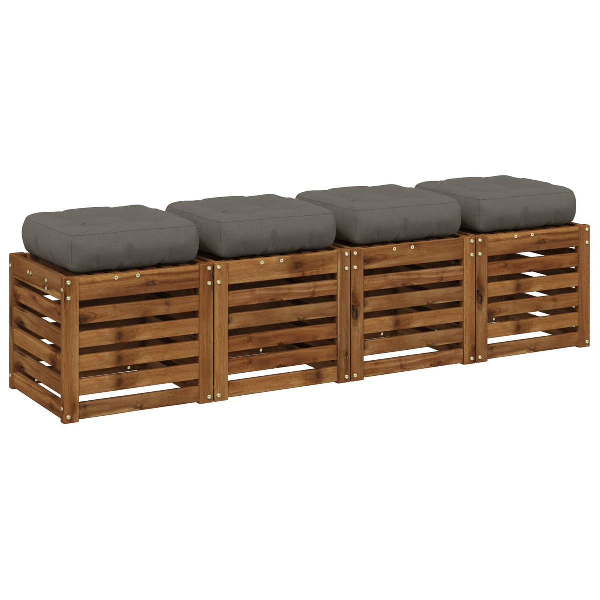 Jastučići za sjedalo od 4 dijela VIANEN 4 pcs 100% poliester
