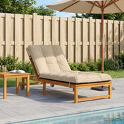 Jastučić za ležaljku VIANEN 100% poliester Krem 200 x 80 x 8 cm