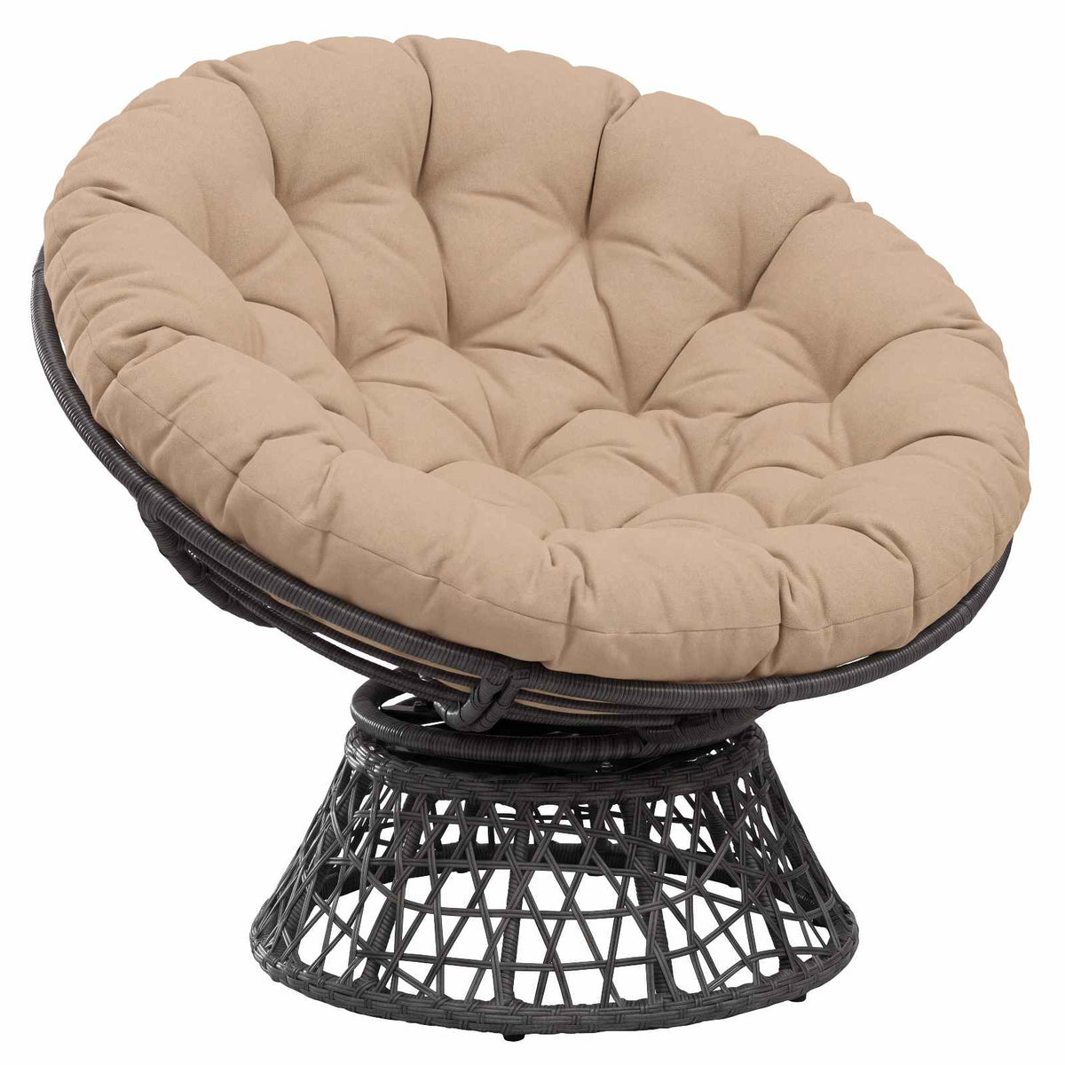 Papasan jastučić VIANEN 100% poliester Pijesak Ø 130 x 12 cm