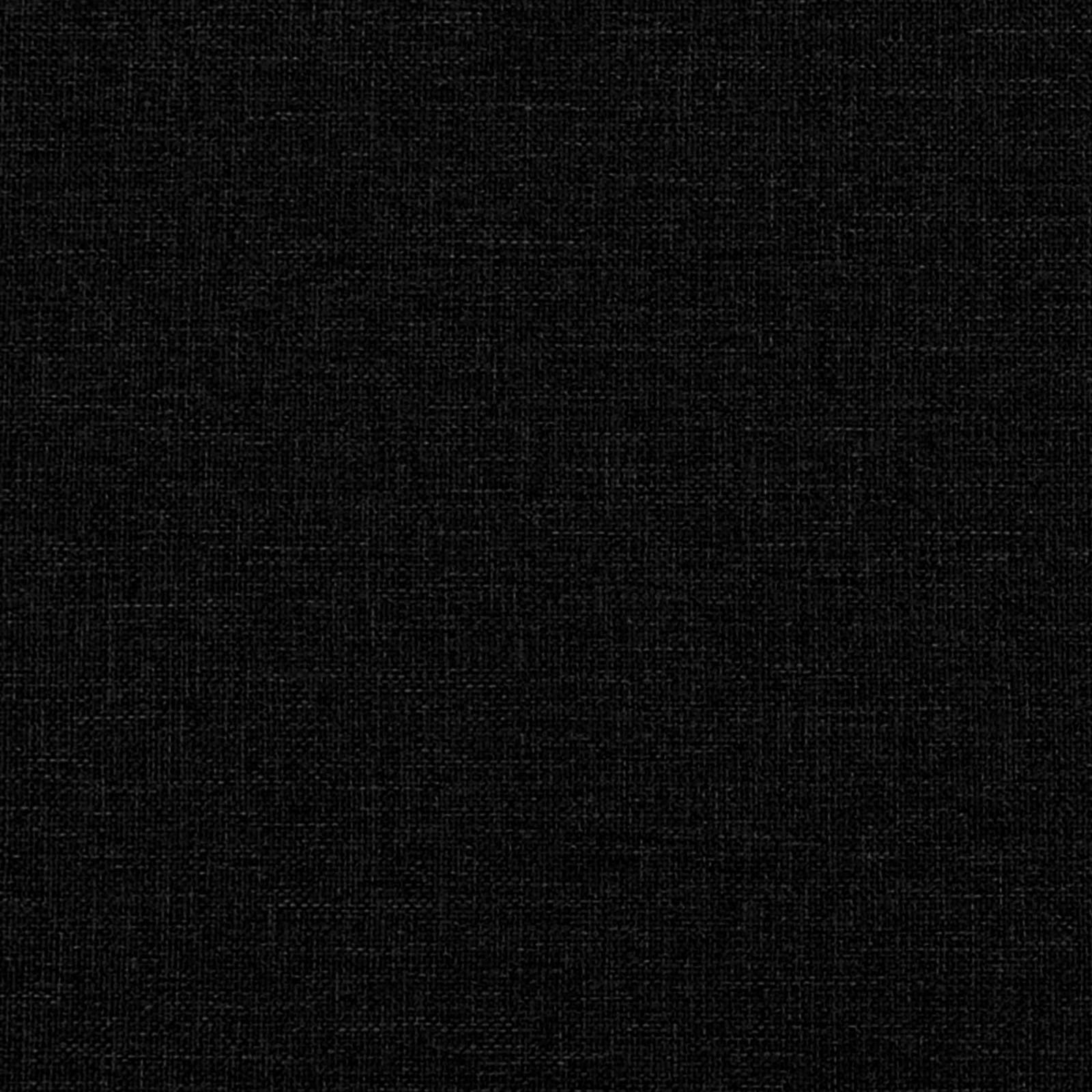 Ljubavni kauč s gumbima Crna 111 x 68 x 80 cm Tkanina