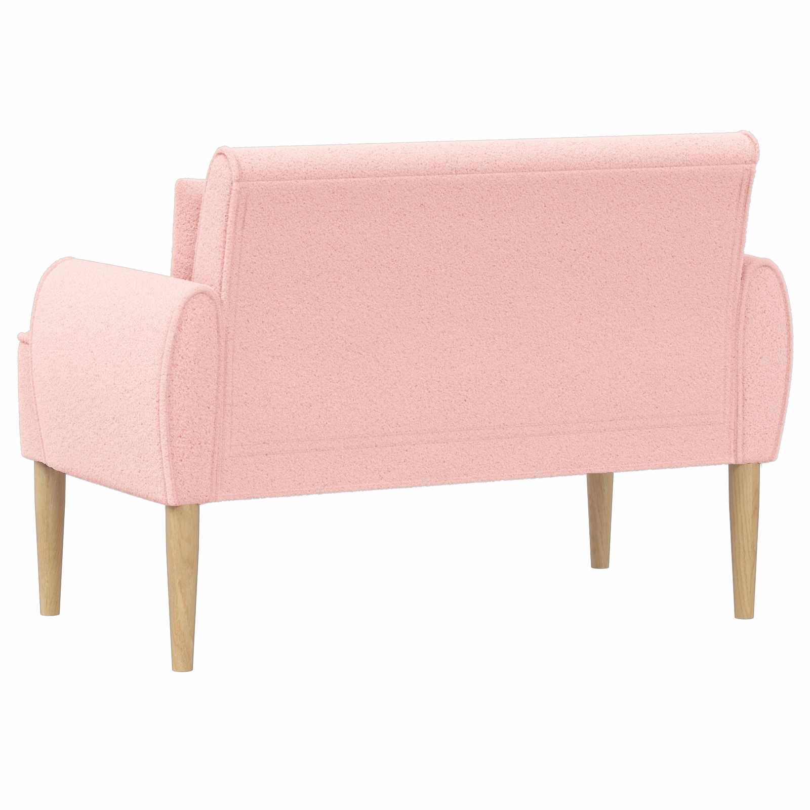 Ljubavni kauč s gumbima Ružičasta 117 x 67 x 77 cm Bouclé
