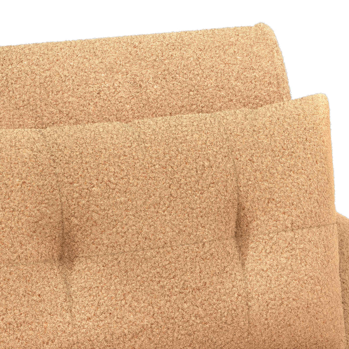 Ljubavni kauč s gumbima Bež 117 x 67 x 77 cm Bouclé