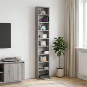 CD ormar Siva Sonoma 33 x 23,5 x 175 cm Konstruirano drvo