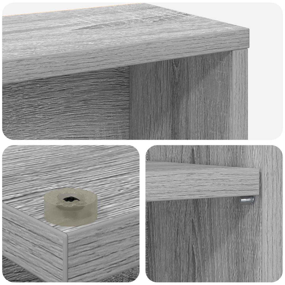 CD ormar 2 kom. Siva Sonoma 33 x 23,5 x 175 cm