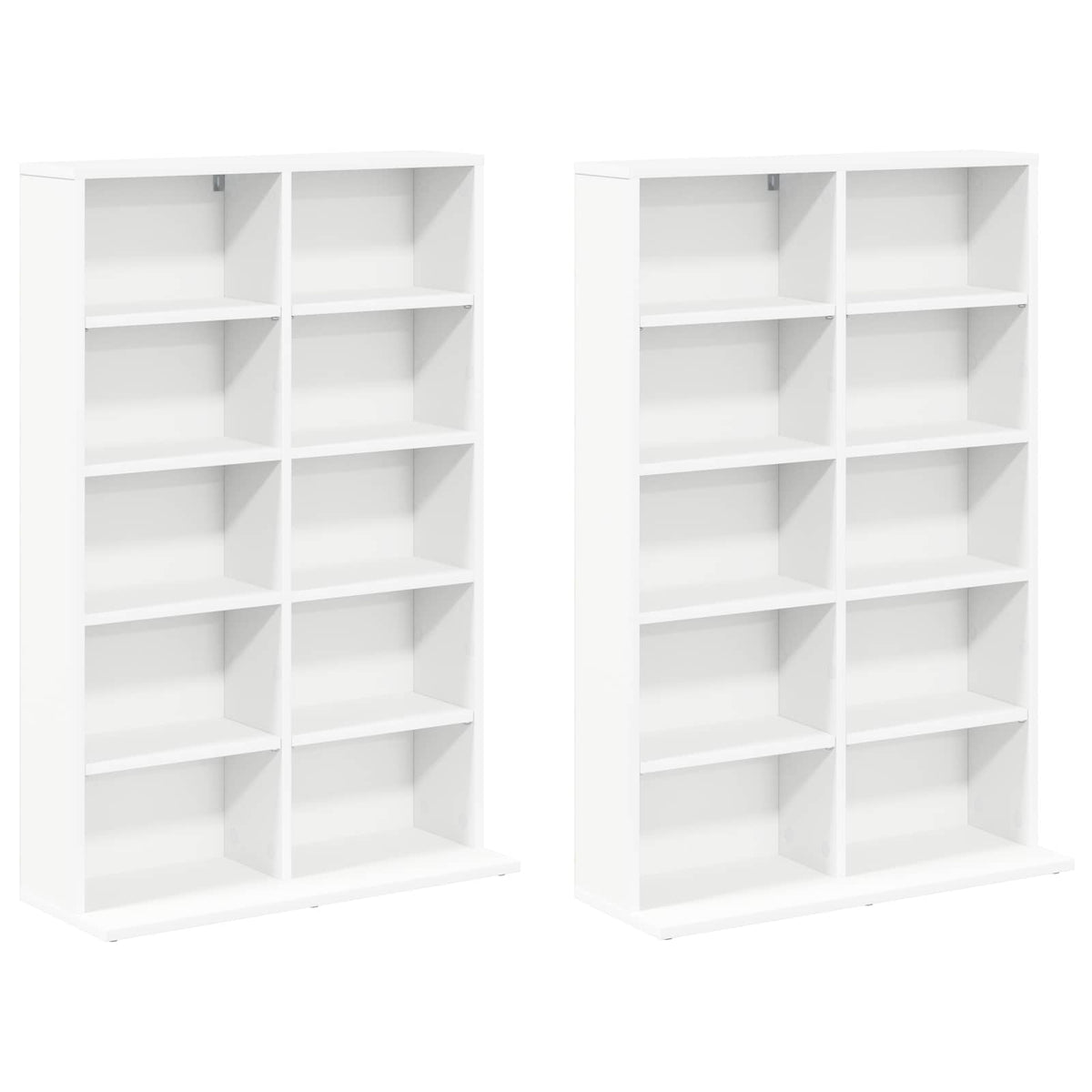 CD ormar 2 kom. Bijela 65 x 23,5 x 97,5 cm Konstruirano drvo