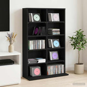 CD ormar Crni hrast 65 x 23,5 x 97,5 cm Konstruirano drvo