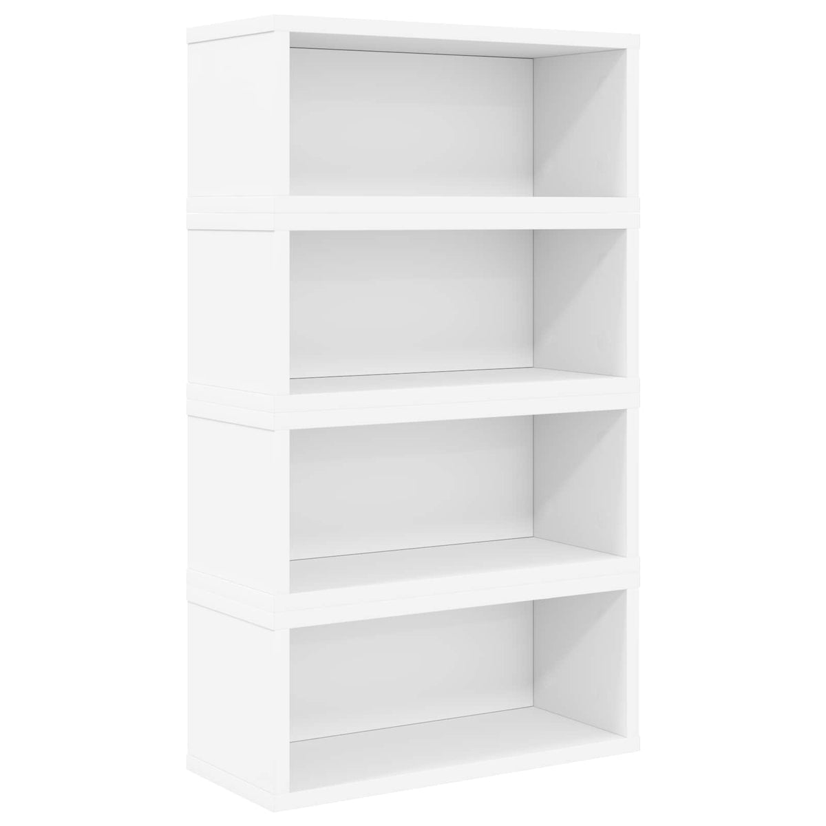 Stalak za CD-ove 4 kom. Bijela 40 x 17 x 17 cm