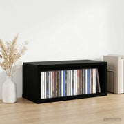 Stalak za CD-ove Crni hrast 40 x 17 x 17 cm Konstruirano drvo