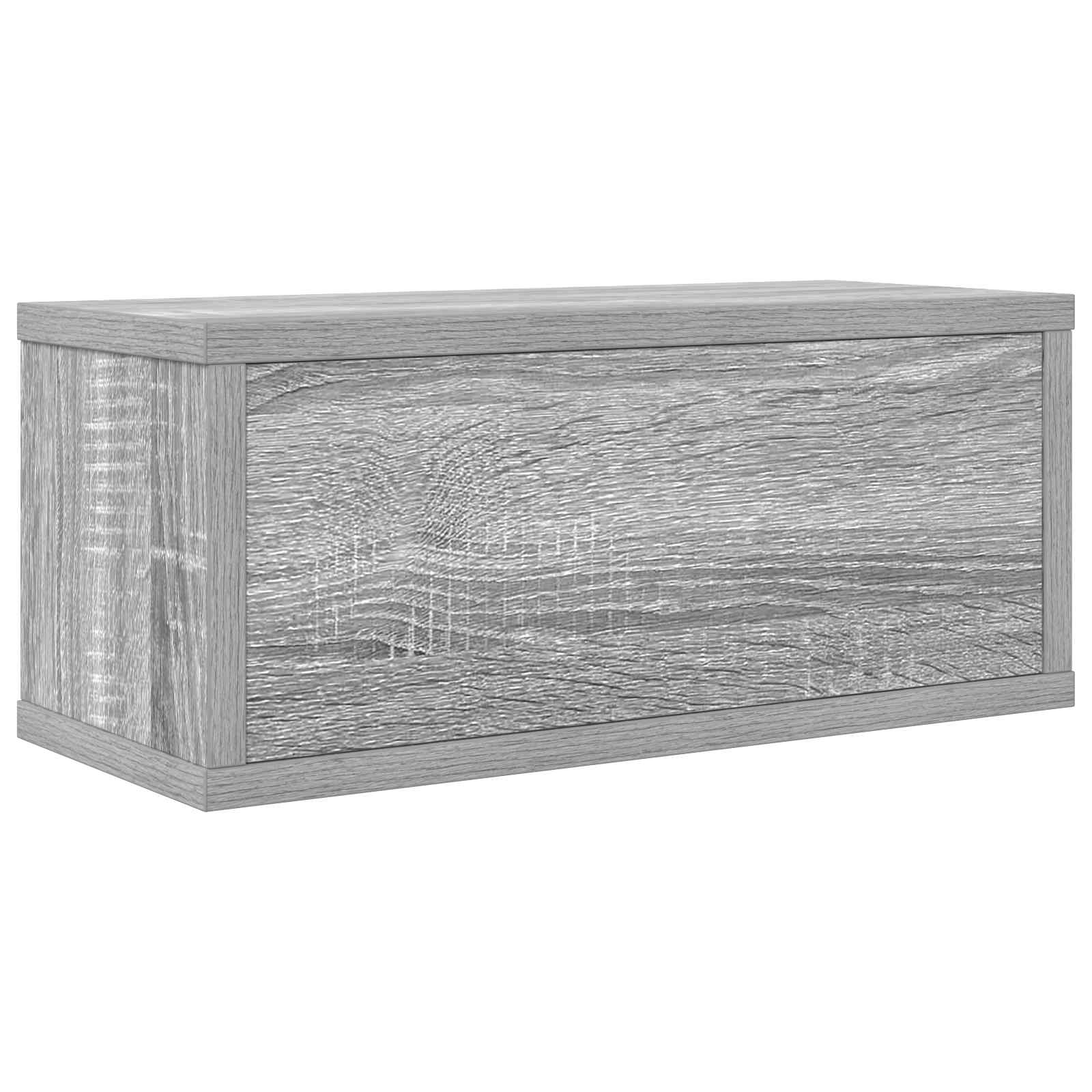 Stalak za CD-ove Siva Sonoma 40 x 17 x 17 cm Konstruirano drvo