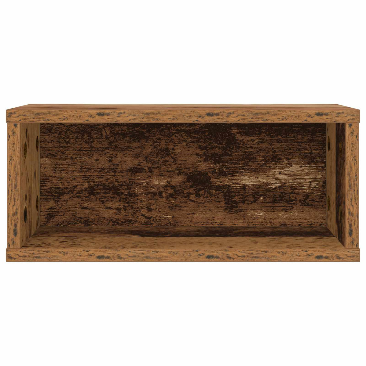 Stalak za CD-ove 2 kom. Staro drvo 40 x 17 x 17 cm