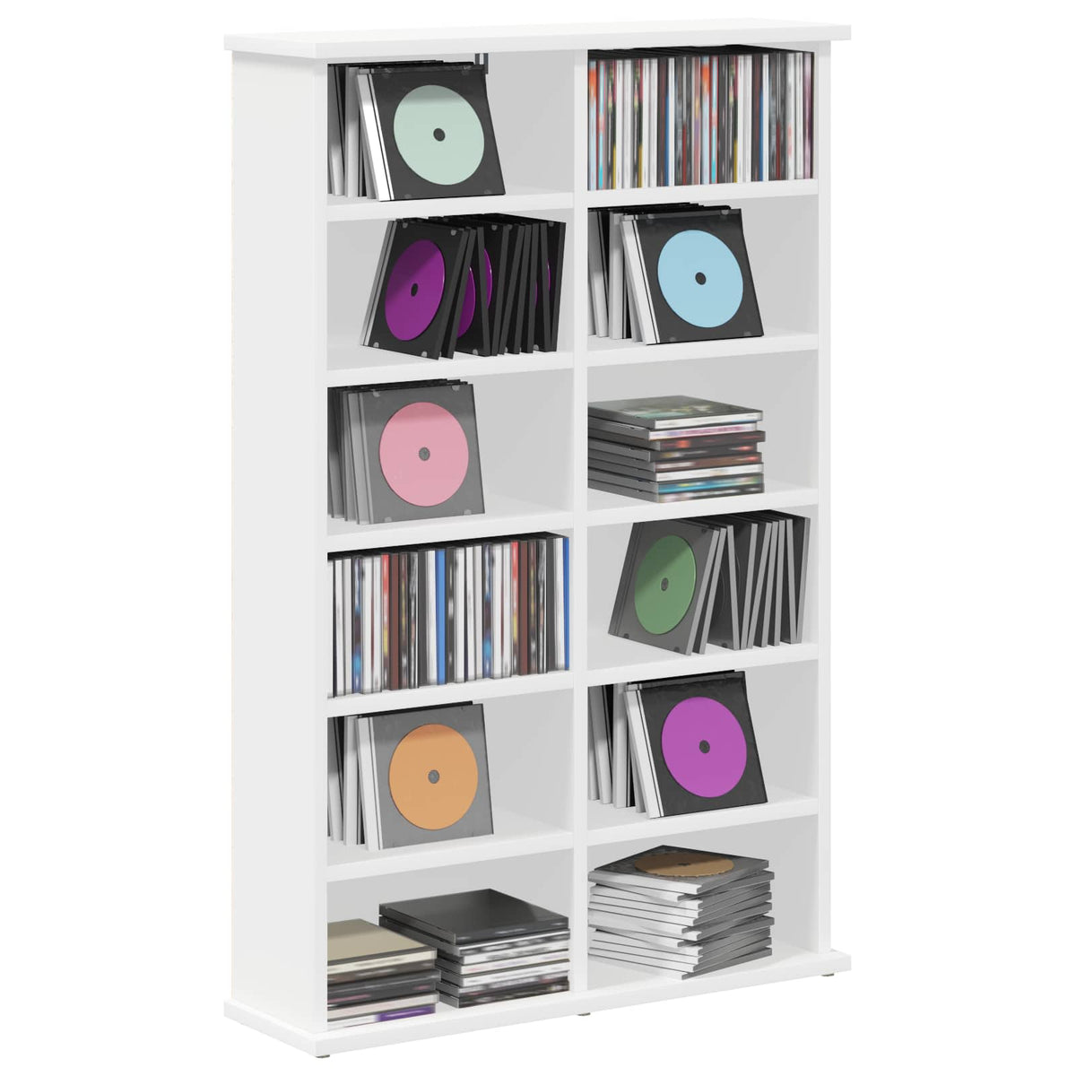 CD ormar Bijela 60 x 17 x 92 cm Konstruirano drvo