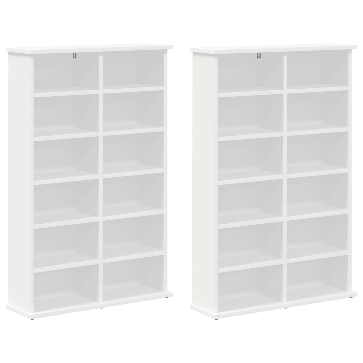 CD ormar 2 kom. Bijela 60 x 17 x 92 cm Konstruirano drvo