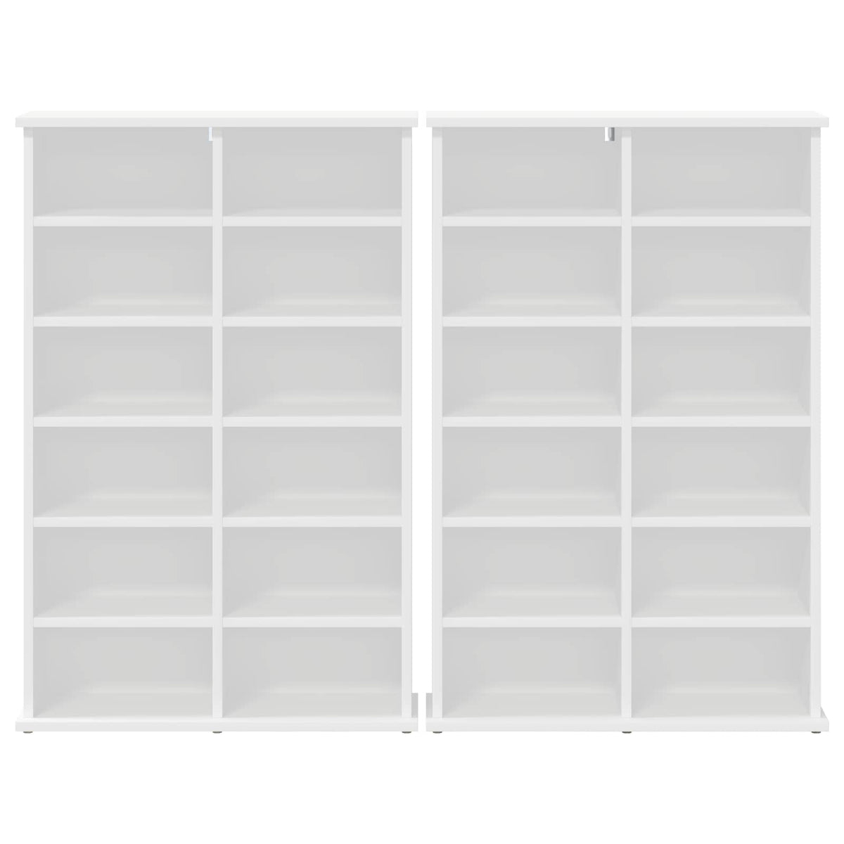 CD ormar 2 kom. Bijela 60 x 17 x 92 cm Konstruirano drvo