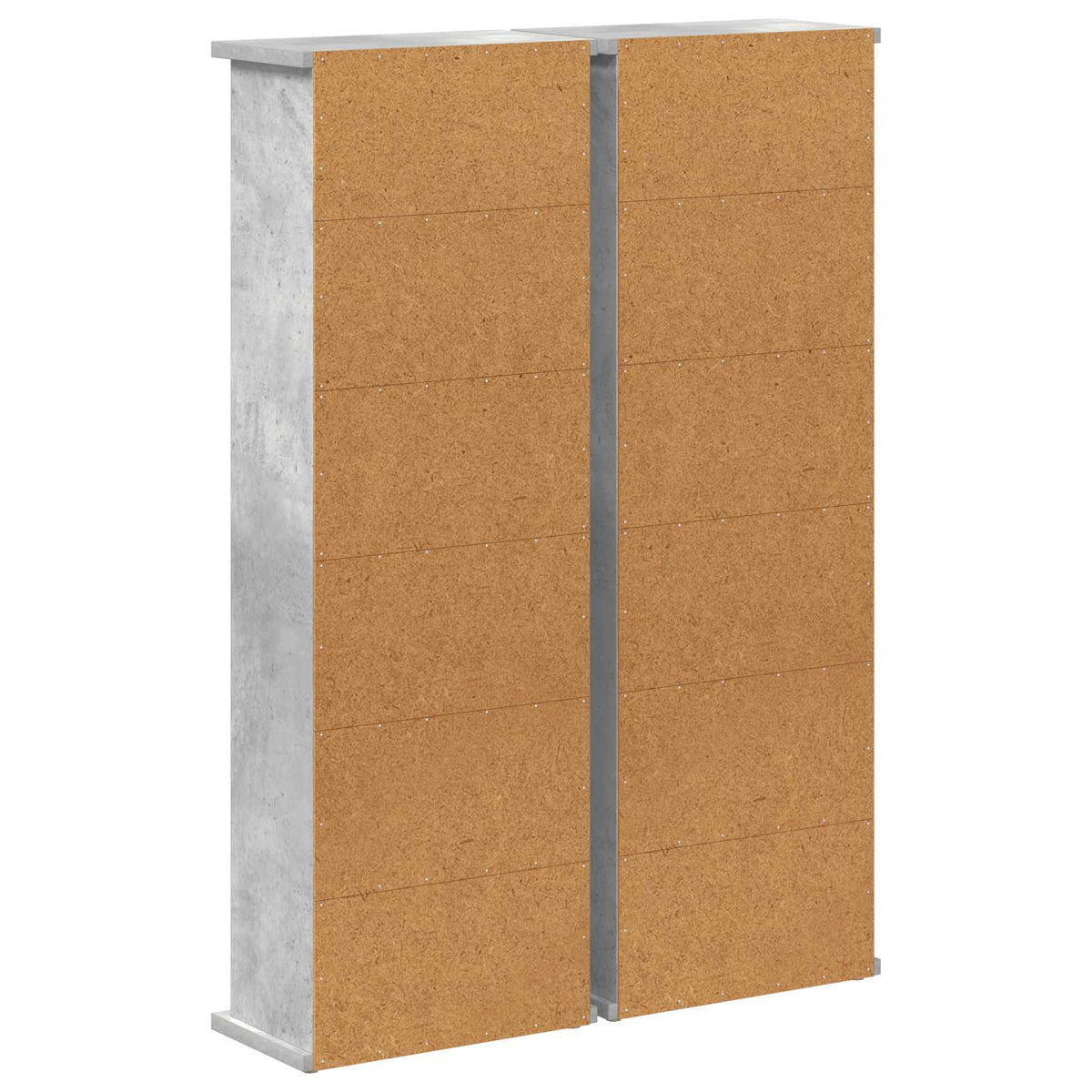 CD ormar 2 kom. Betonska siva 60 x 17 x 92 cm Konstruirano drvo