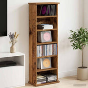 CD ormar Staro drvo 60 x 17 x 92 cm Konstruirano drvo