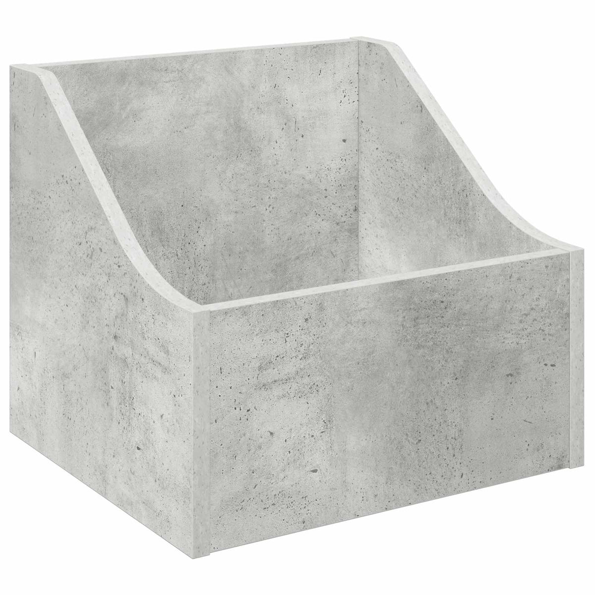 Kutija za LP ploče 2 kom. Betonska siva 37 x 33 x 32 cm