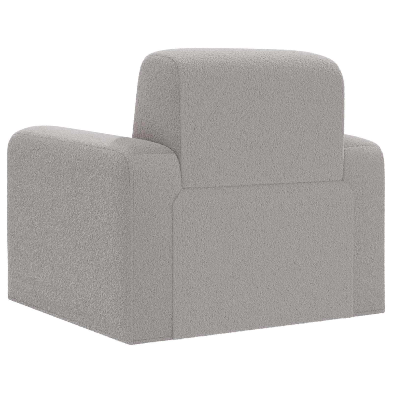 Fotelja Svjetlosiva Bouclé
