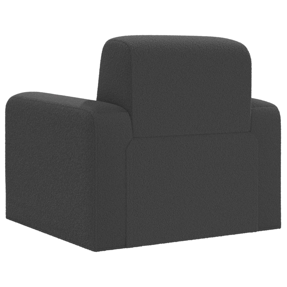 Fotelja Tamnosiva Bouclé