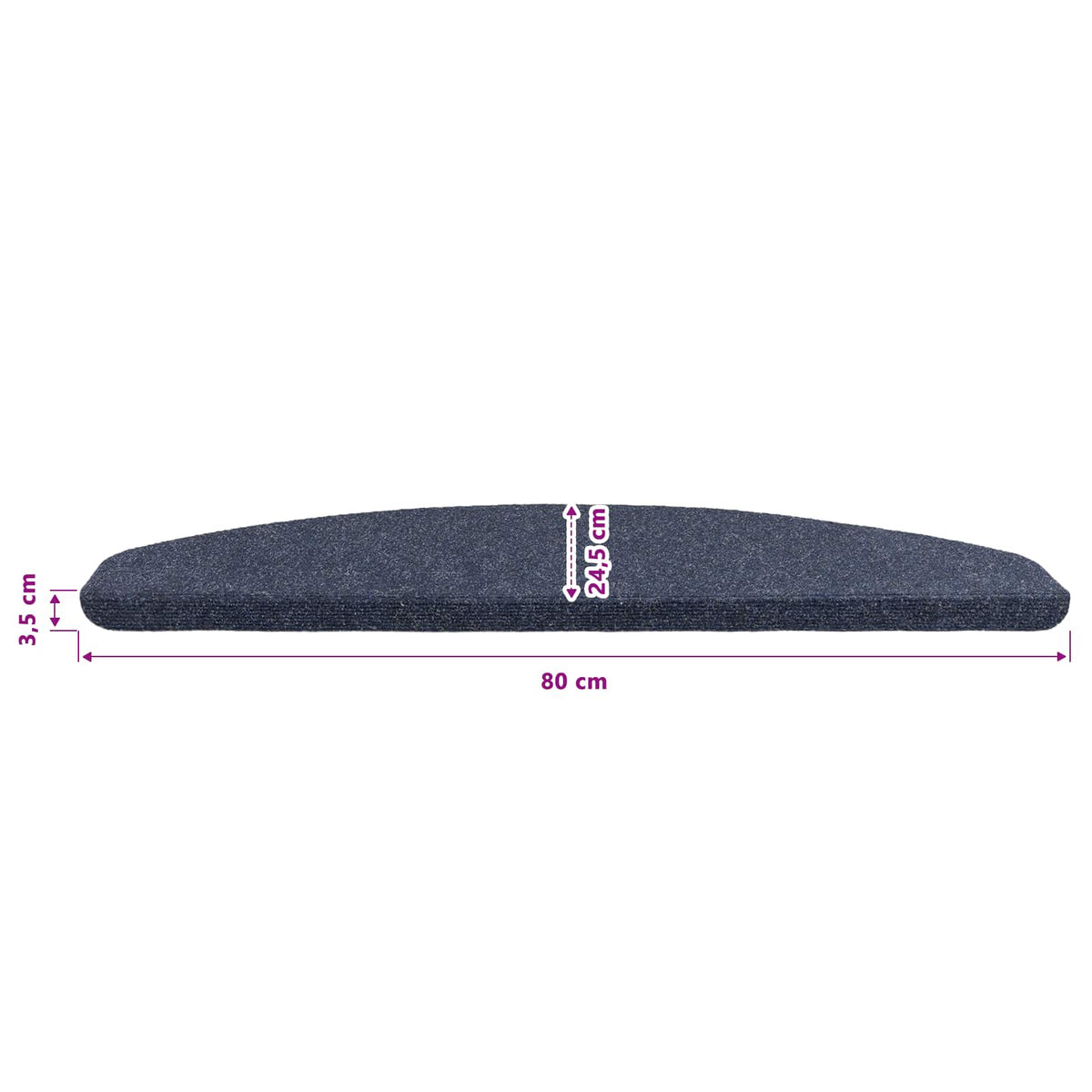 Samoljepljivi stepenasti ulošci 15 pcs Plava 80 x 28 x 3,5 cm