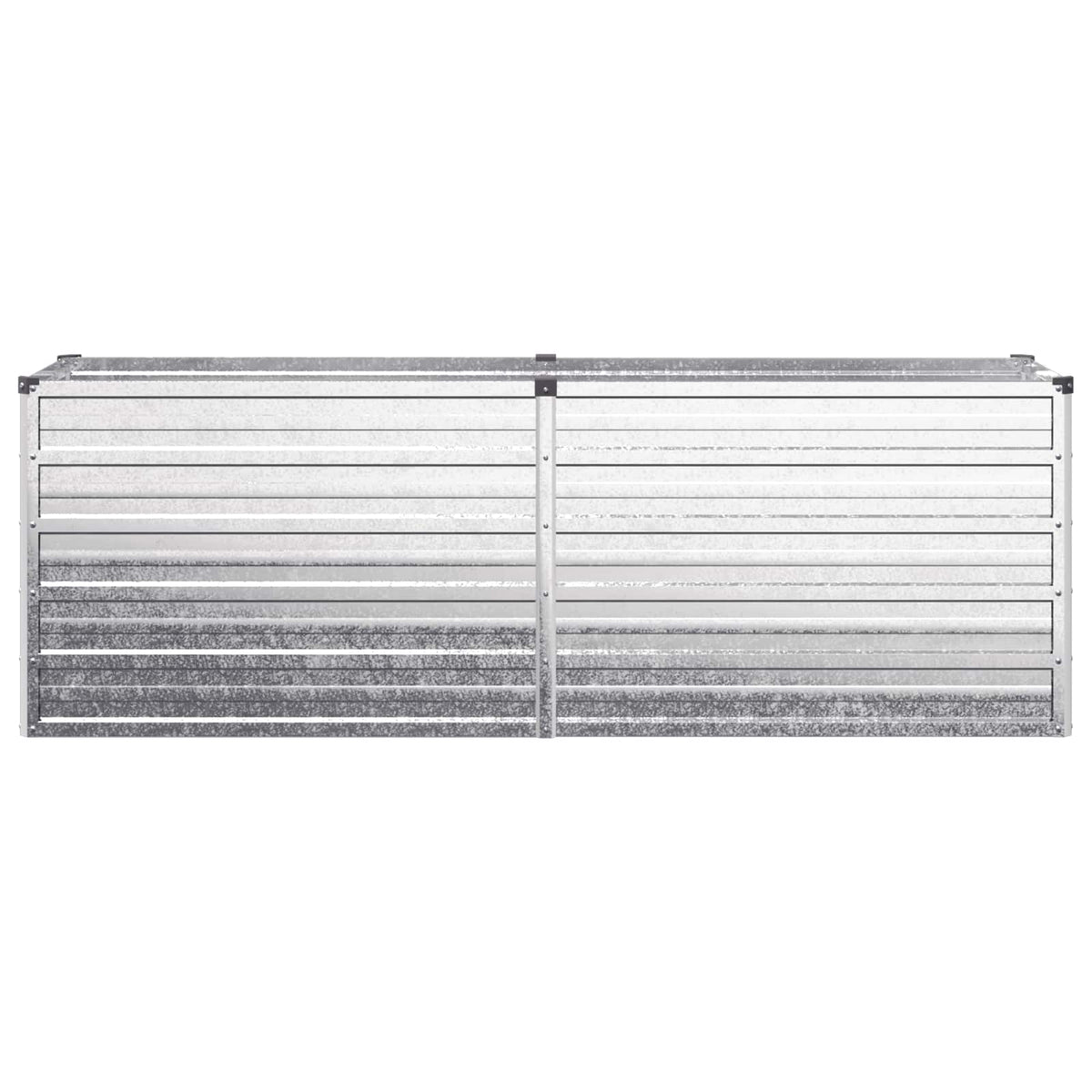 Povišeni vrtni krevet Srebrna 160 x 40 x 55 cm cinkani