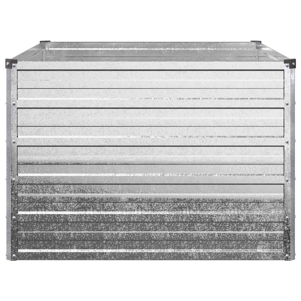 Povišeni vrtni krevet Srebrna 100 x 80 x 55 cm cinkani
