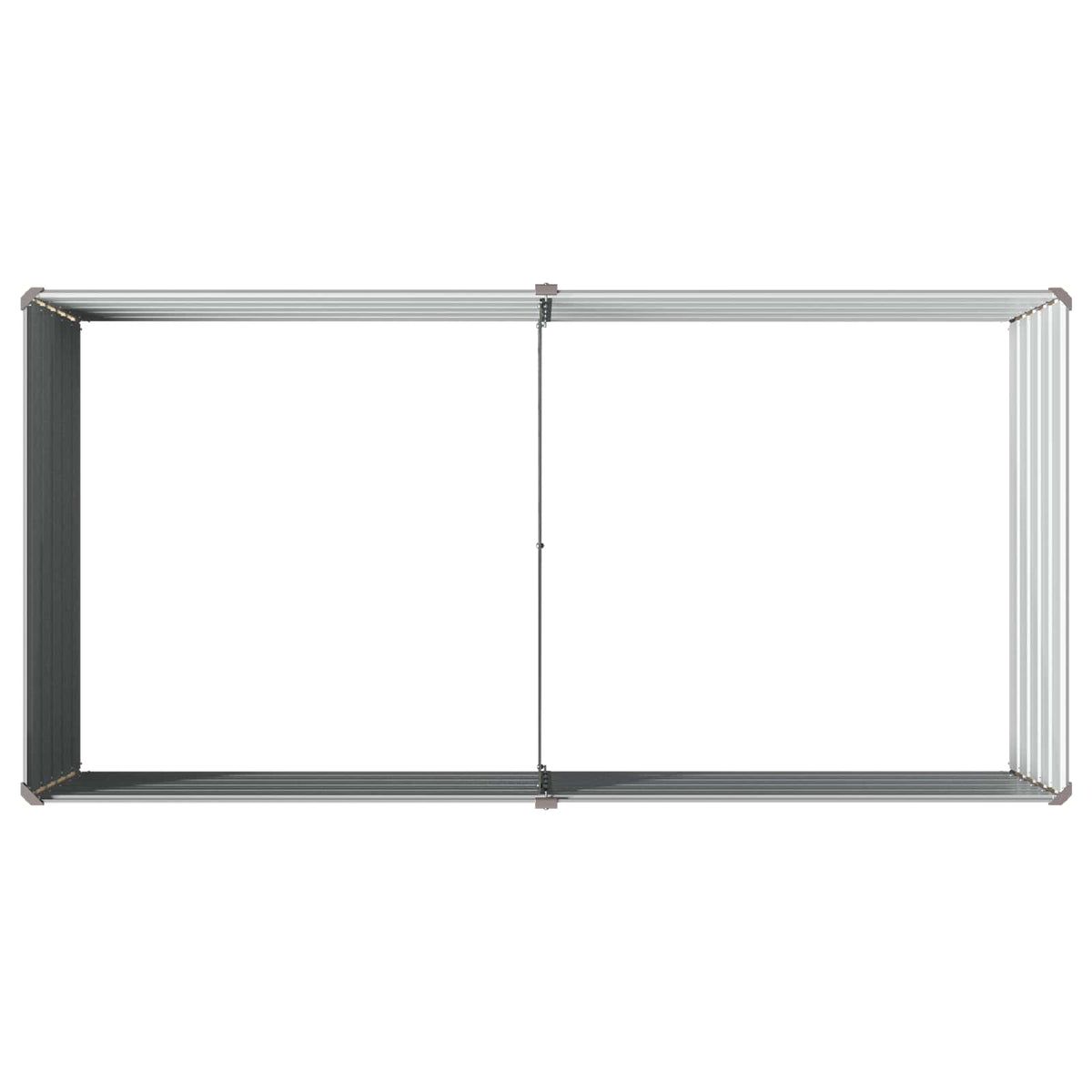 Povišeni vrtni krevet Siva 160 x 80 x 55 cm