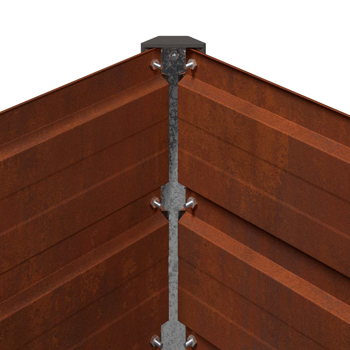 Povišeni vrtni krevet Rđa 160 x 80 x 24 cm corton