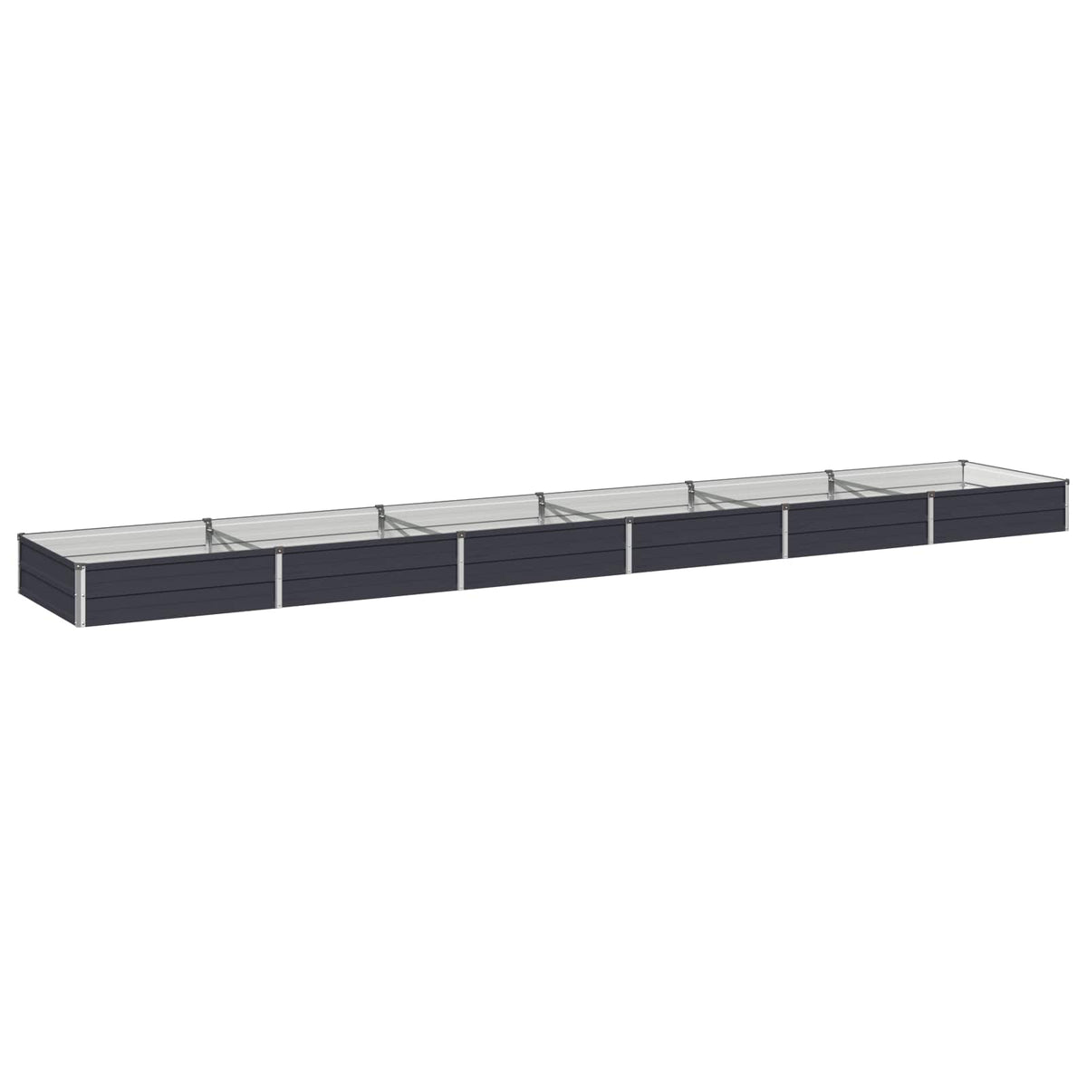 Povišeni vrtni krevet Antracit 480 x 80 x 24 cm