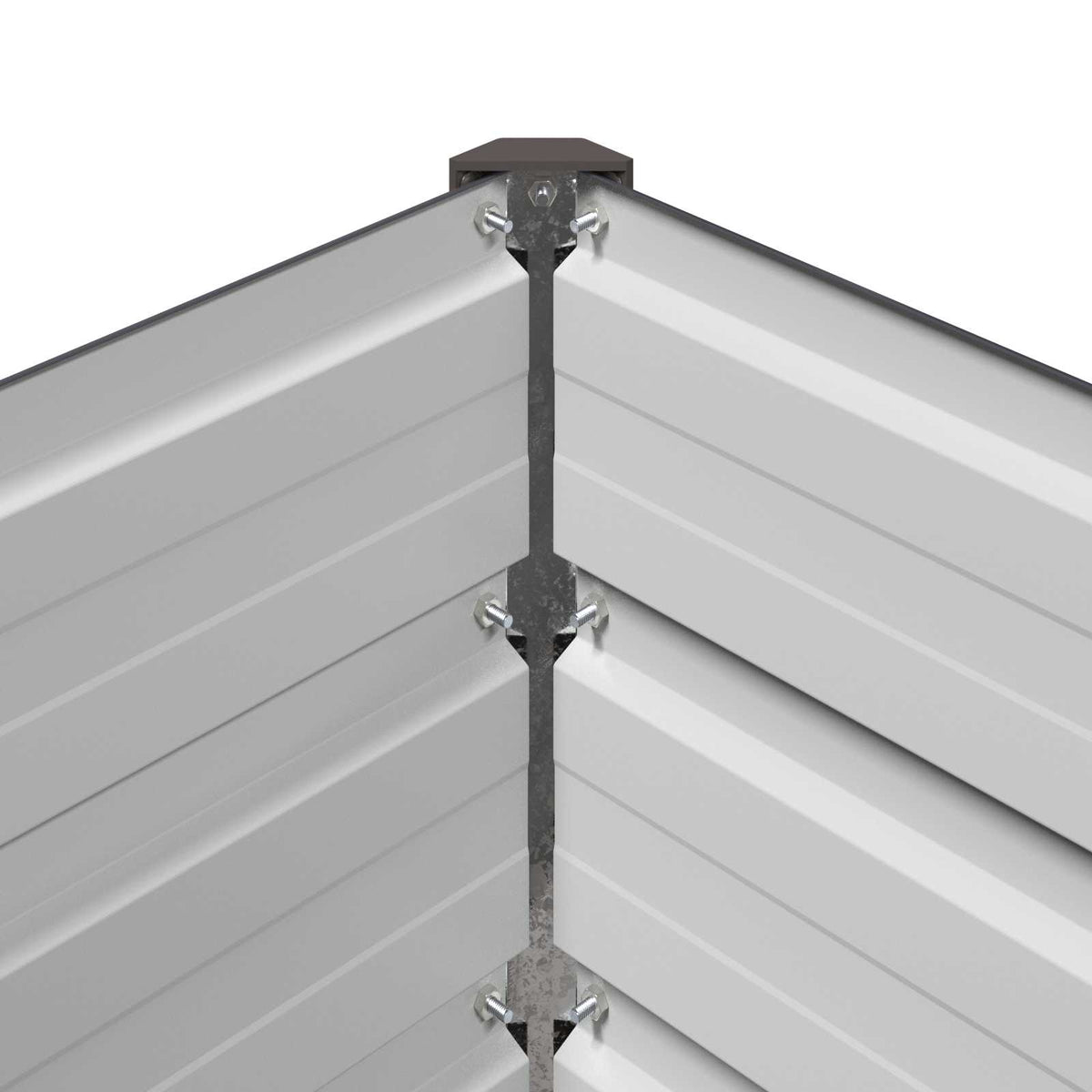 Povišeni vrtni krevet Antracit 600 x 80 x 24 cm