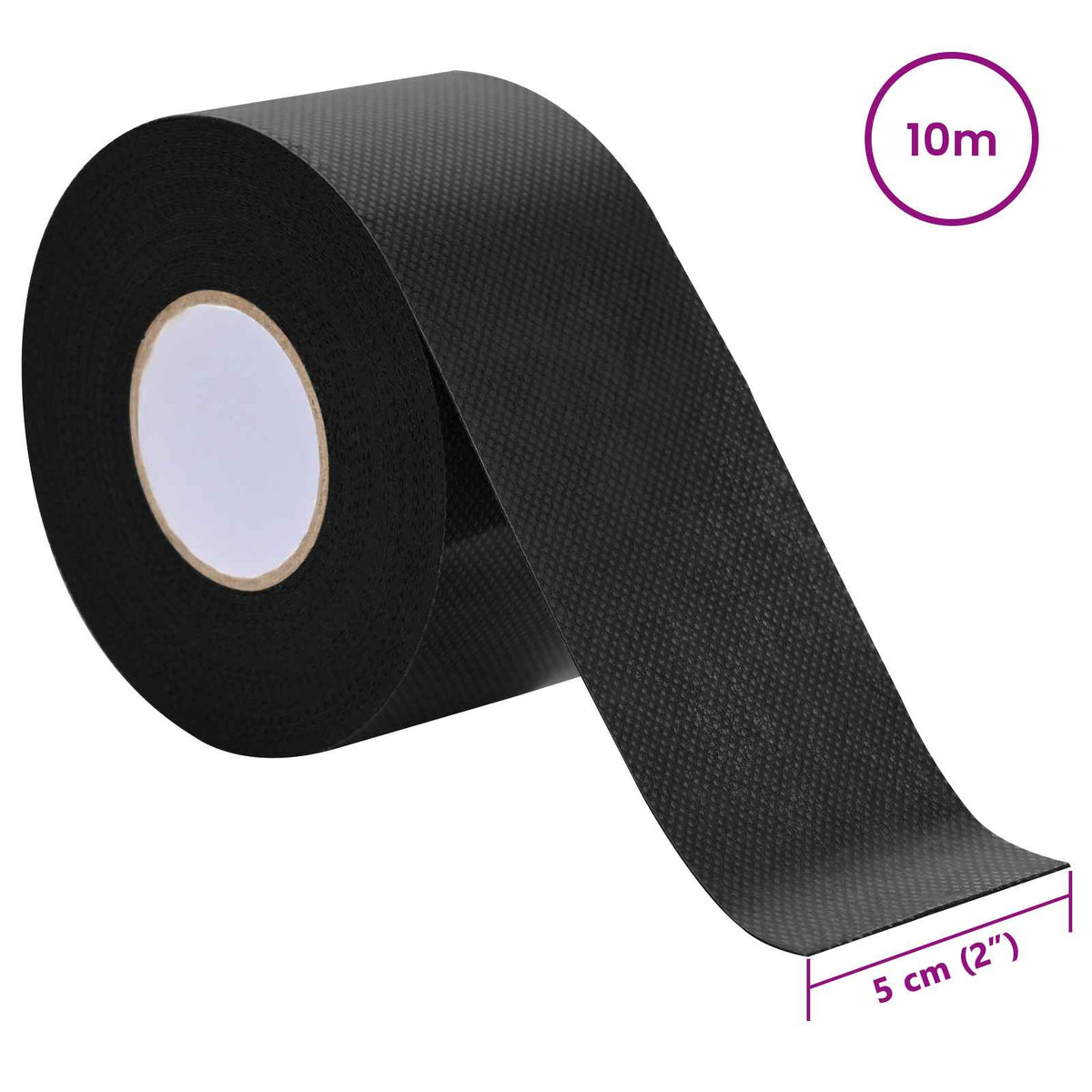 Traka za umjetnu travu samoljepljiva Crna 5 cm x 10 m