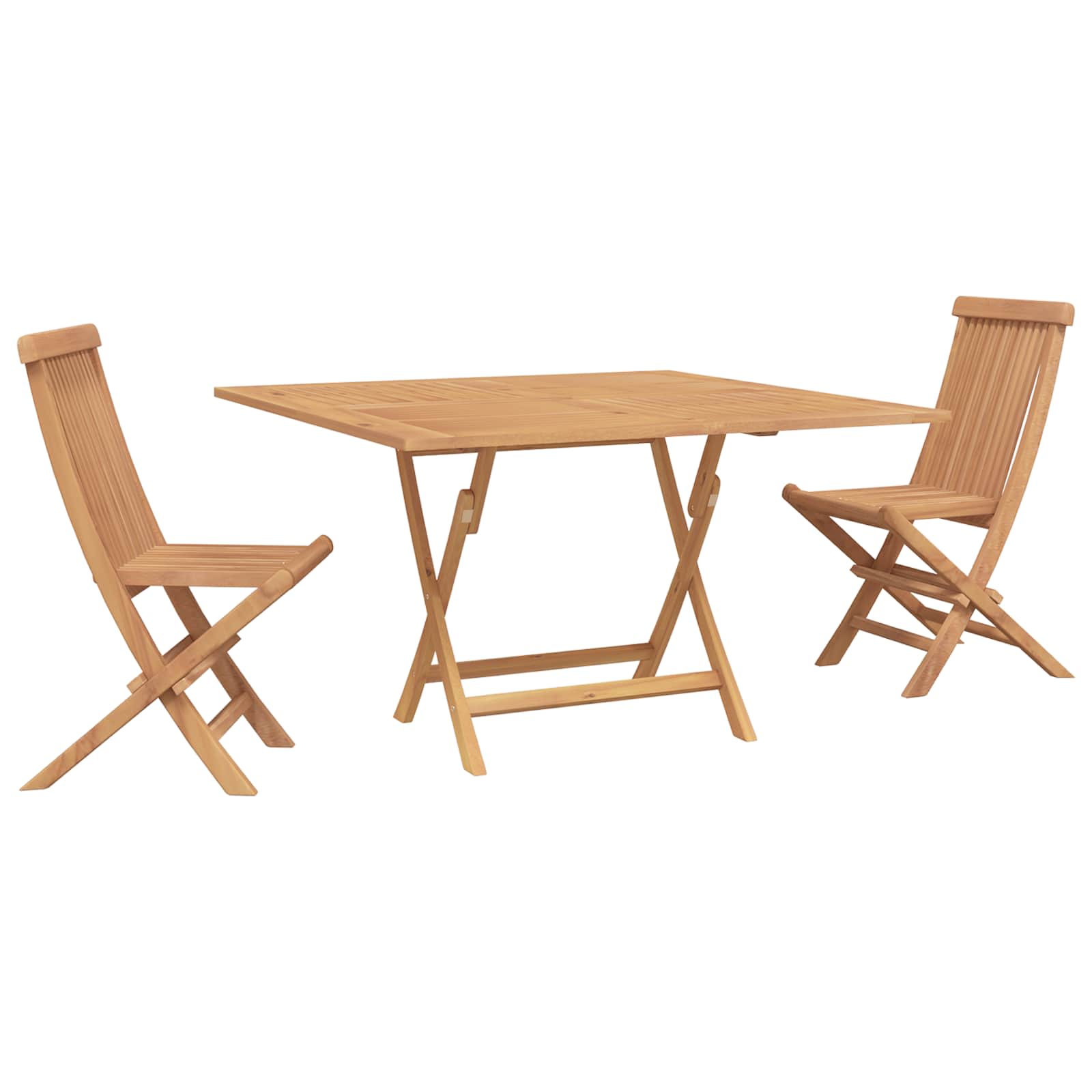 Bistro set za vrt 3 pcs Smeđa Masivno tikovno drvo
