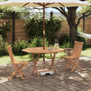 Bistro set za vrt 3 pcs Smeđa Masivno tikovno drvo