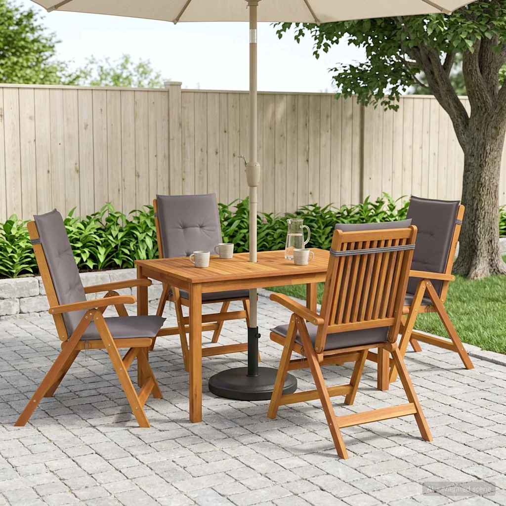 7-Piece Garden Dining Set Čvrsto drvo akacije