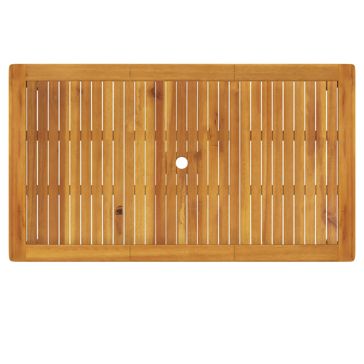 7-Piece Garden Dining Set Prirodna Čvrsto drvo akacije