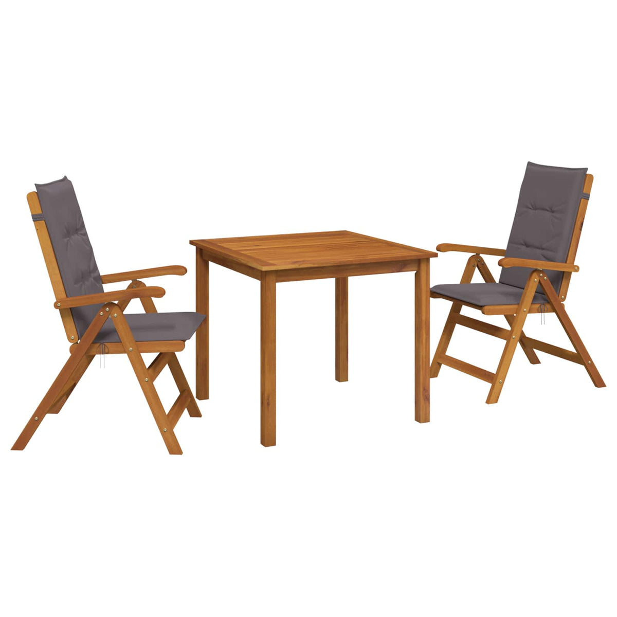 3-dijelni vrtni blagovaonski set 85x85x74 cm od masivnog bagremovog drva