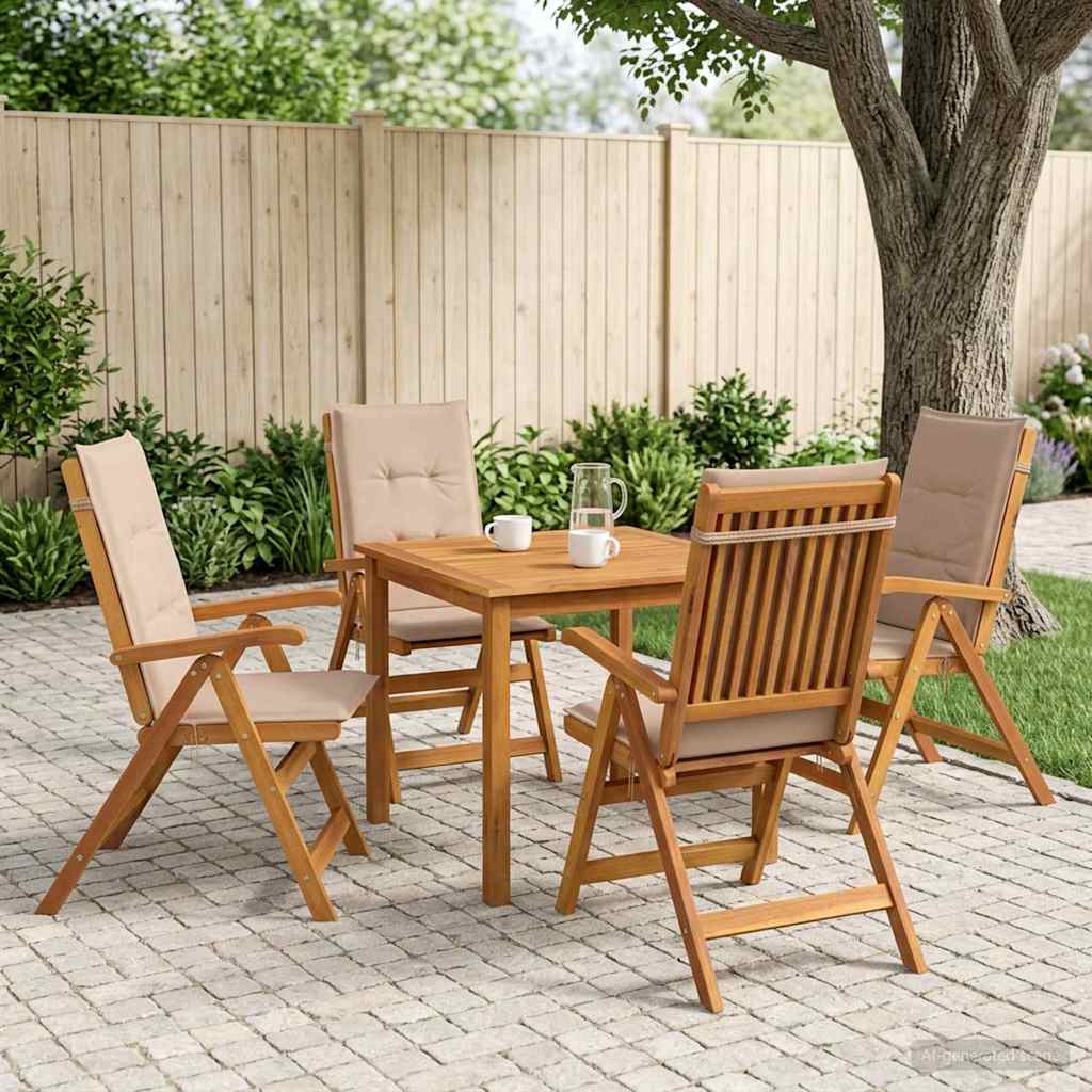3-dijelni vrtni blagovaonski set 85x85x74 cm od masivnog bagremovog drva