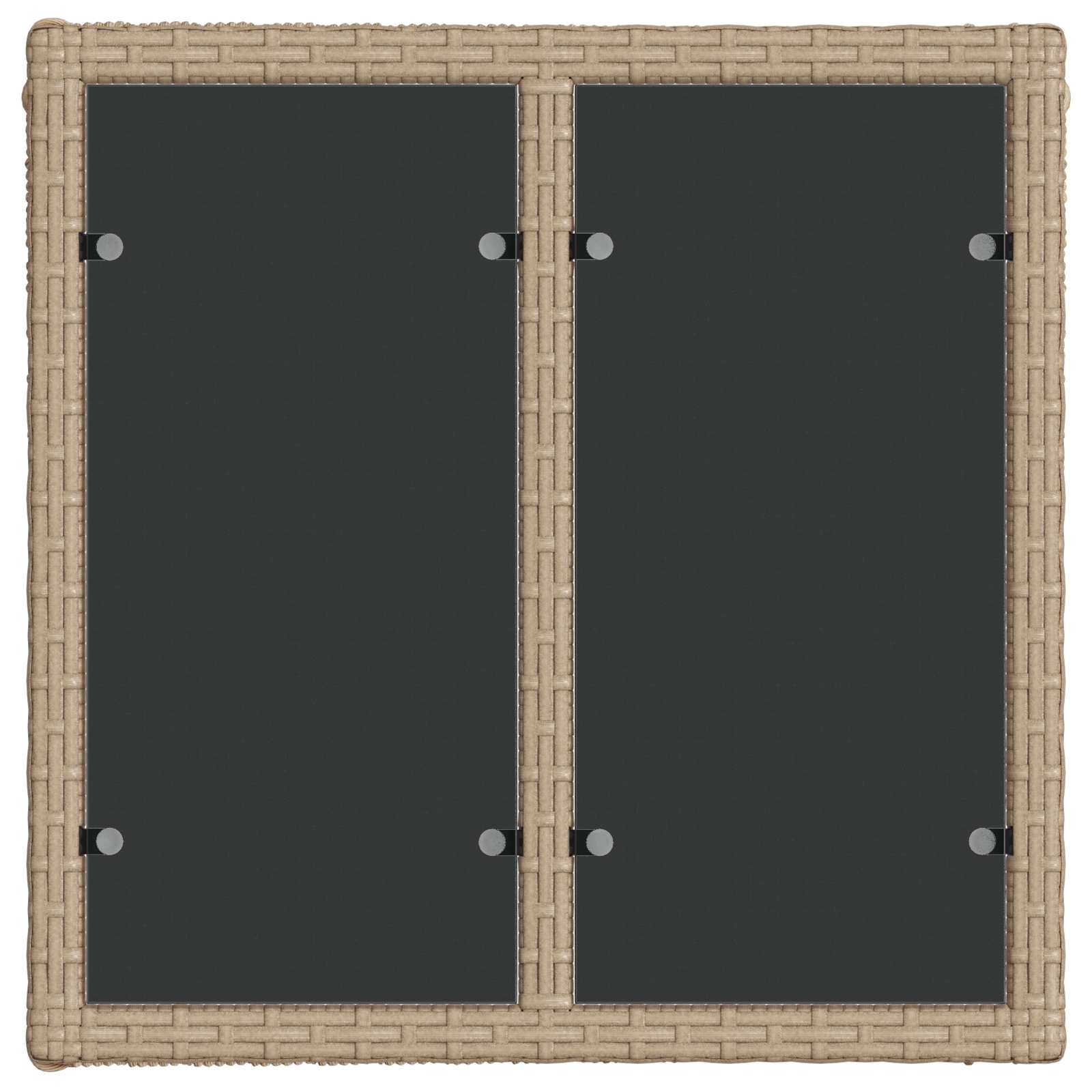 Sjedeća garnitura za vrt 11 pcs Bež i krem bijela poliratan