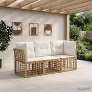 Set vanjskih sofa Prirodna Poliester