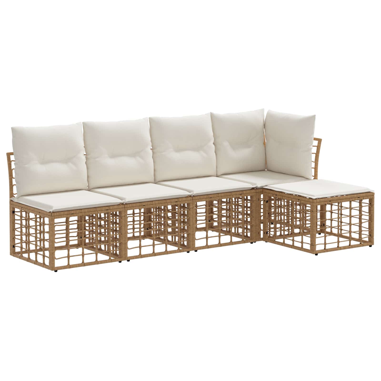Set vanjskih sofa Prirodna Poliester