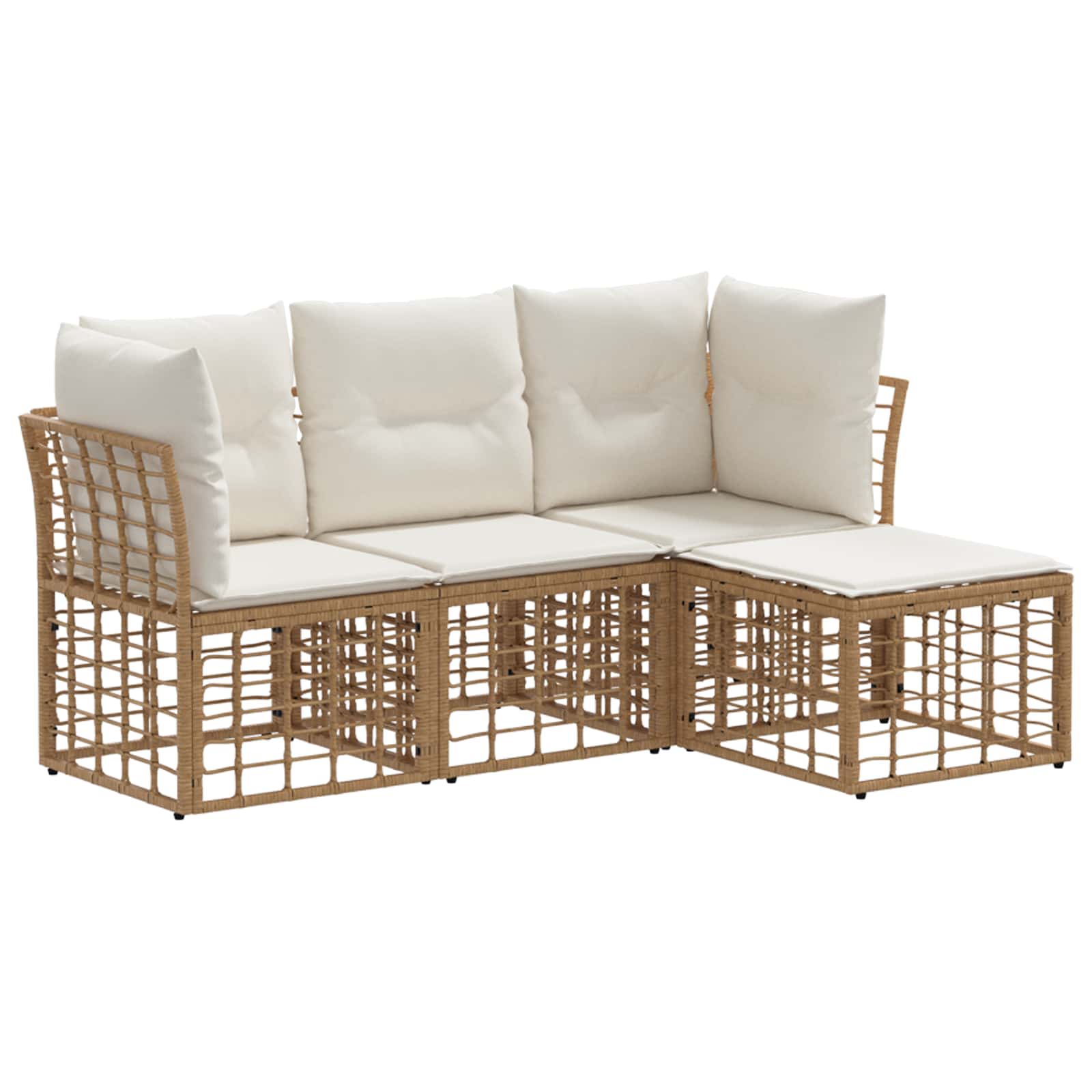 Set vanjskih sofa Prirodna Poliester