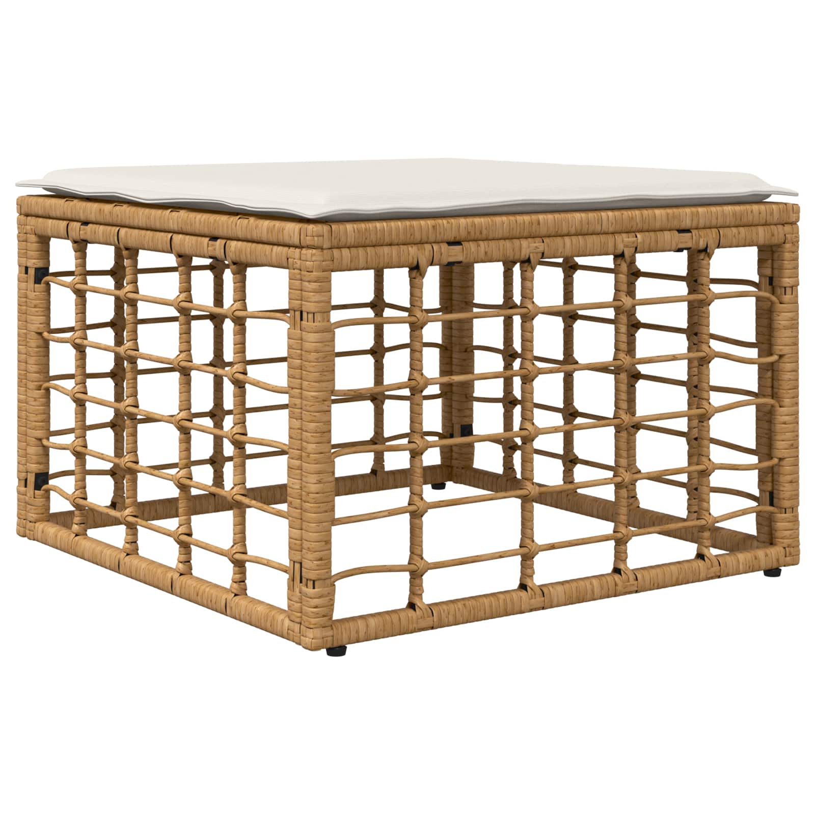 Set vanjskih sofa 6 pcs Prirodna i krema bijela Poliester