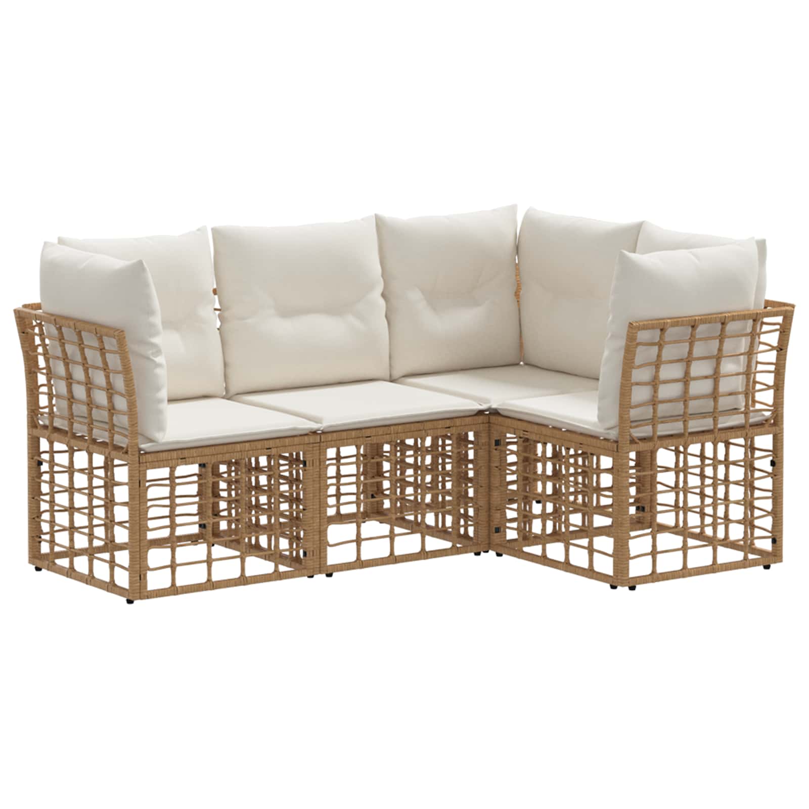 Set vanjskih sofa Prirodna Poliester