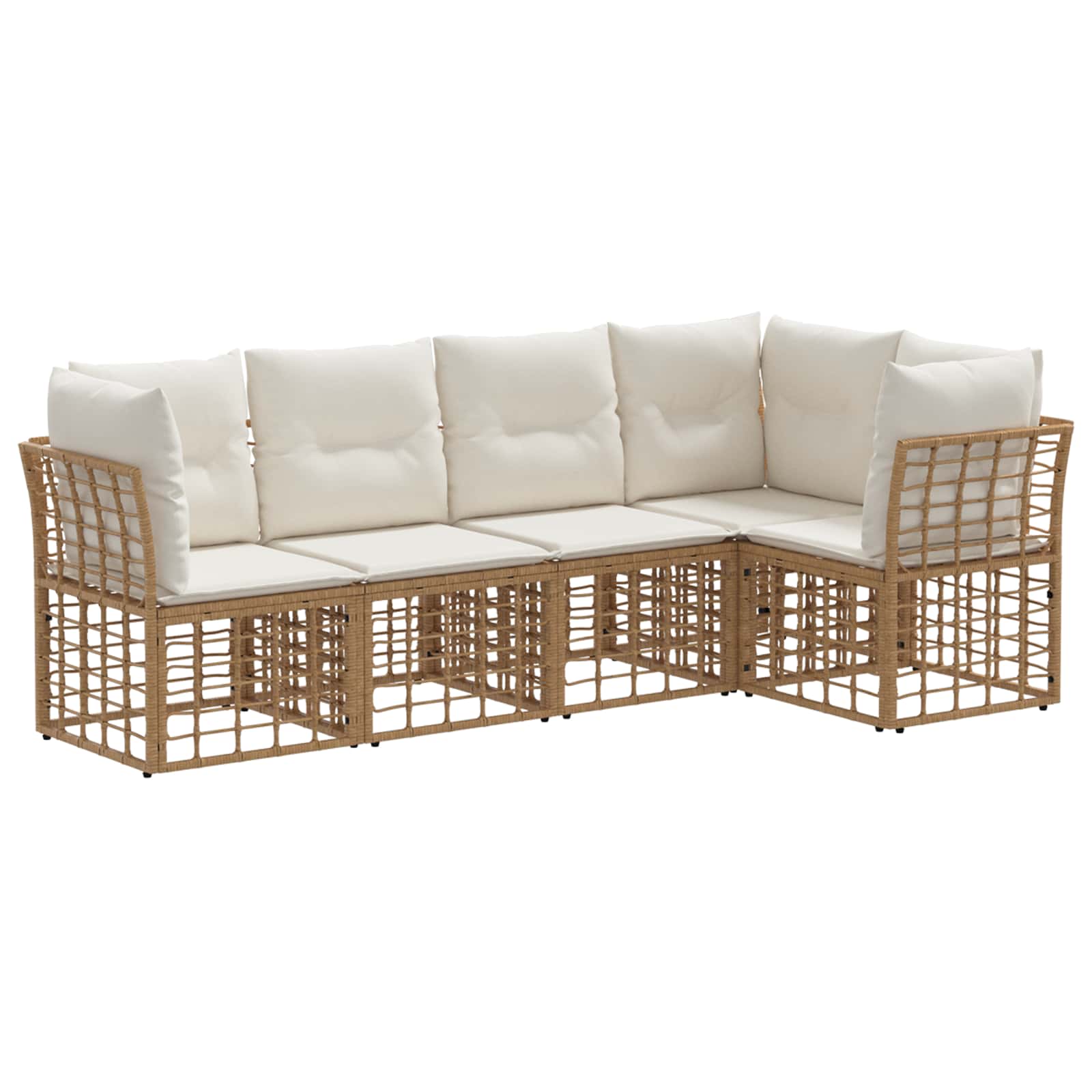 Set vanjskih sofa Prirodna Poliester