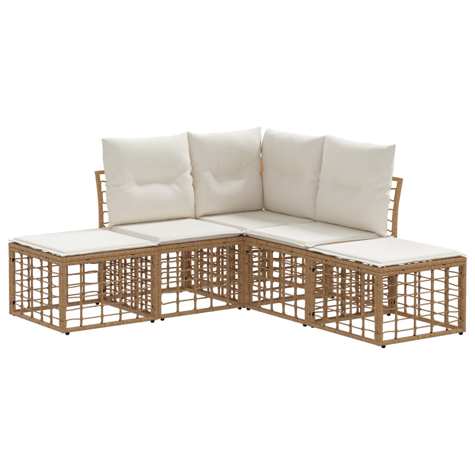 Set vanjskih sofa Prirodna Poliester